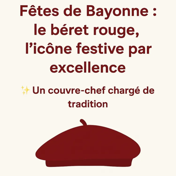 Fêtes de Bayonne : le béret rouge, l’icône festive par excellence