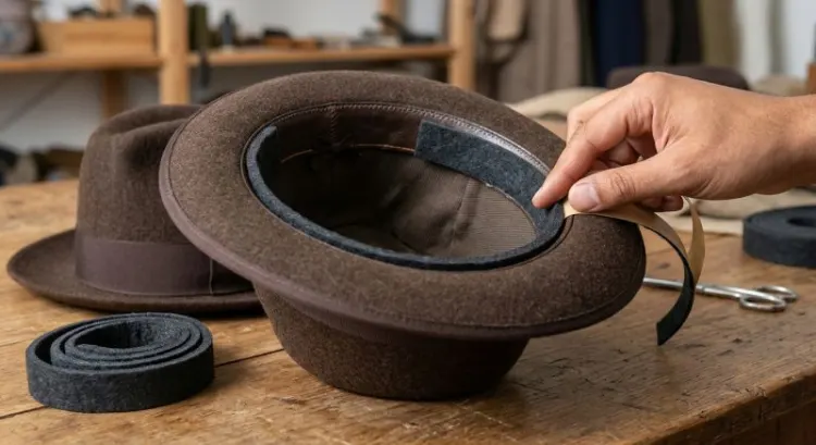 Comment ajuster un chapeau légèrement trop grand ?