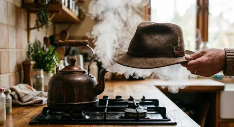Comment reformer un chapeau avec de la vapeur ?