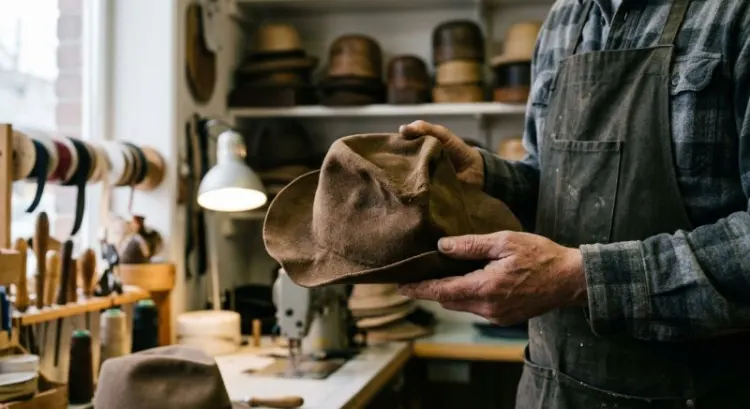 Comment redonner sa forme à un chapeau écrasé ?